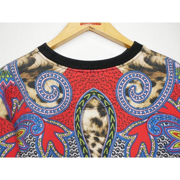 Etro 46 Animal and Paisley Sweatshirt Italy Large - Picture 13 of 16